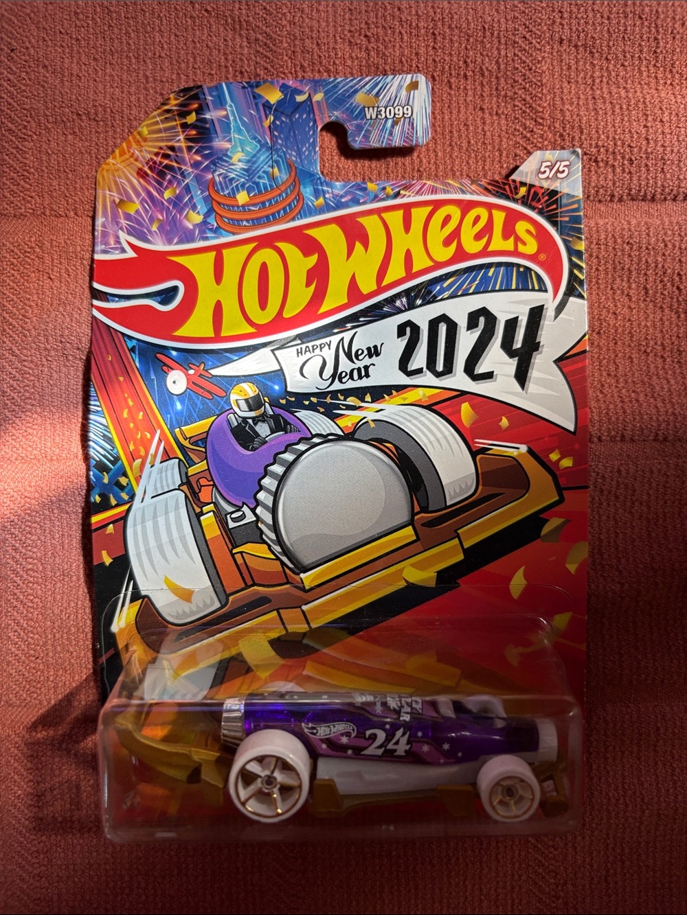 Hot Wheels Purple Race Car - New Year 2024 Collectible